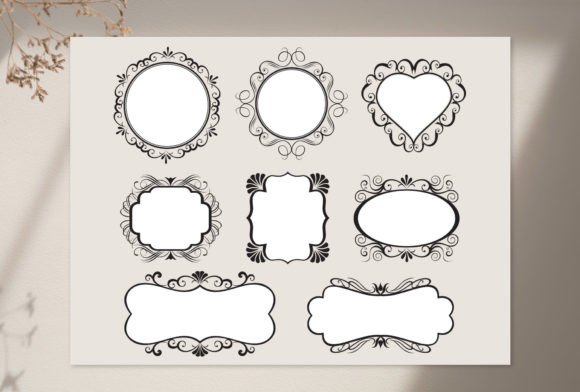 Download Decorative Label Shapes, Wedding Frames - Decorative Collection