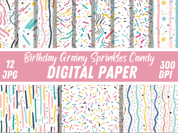 Download Birthday Sprinkles Candy Grainy Patterns - Sprinkles Collection