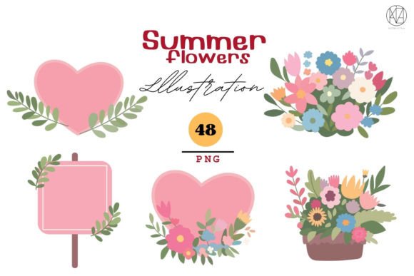 Download "Summer Floral Illustrations 48 PNG - Illustrations Collection