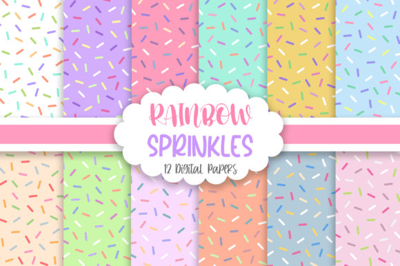 Download Rainbow Sprinkles Seamless Pattern - Sprinkles Collection